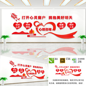 心里咨询文化墙