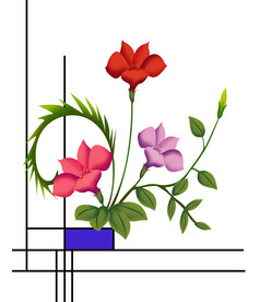 高清分层平开门玻璃打印图