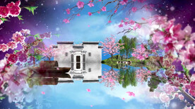 唯美水墨古风舞蹈 舞台背景视频