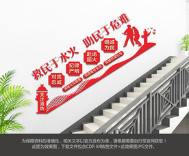 消防安全楼梯文化墙