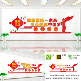 民族团结一家亲文化墙