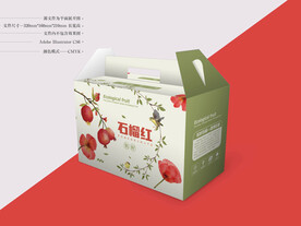 石榴包装 平面图