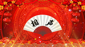 相声演出 开幕舞台背景视频素材