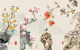 金玉满堂 玉堂富贵  中堂画 