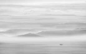 新中式水墨山水画背景墙