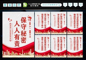 保密展板 