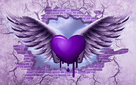 网红翅膀背景墙