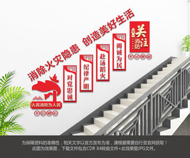 消防安全楼梯文化墙