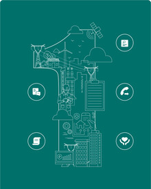 国家电网电力线描图