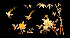 高清分层透明底腰线打印图