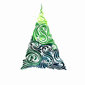抽象圣诞树