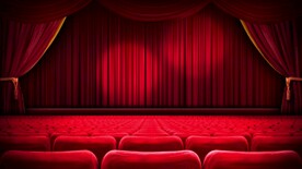 空荡荡的剧院舞台背景循环视频