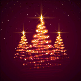 烟花效果圣诞树