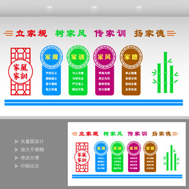 家风家训展板 