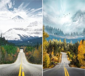 晶瓷画抽象画自然风景画