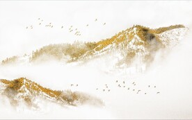 晶瓷画抽象画山水风景画