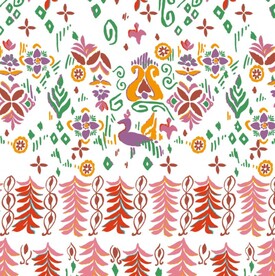 拼接花  鹅  数码印花