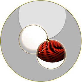 晶瓷画抽象画圆形光影画