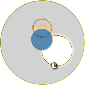 晶瓷画抽象画圆形光影画