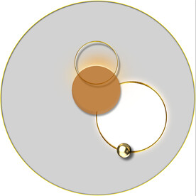 晶瓷画抽象画圆形光影画