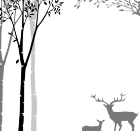 高清分层透明底推拉门打印图