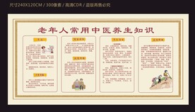 老年人中医养生知识宣传栏