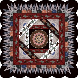 敦煌莫高窟406窟隋代三兔莲花