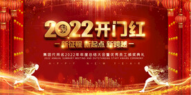 2022开门红活动展板