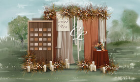 复古户外迎宾区