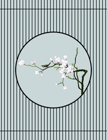 高清分层透明底推拉门打印图