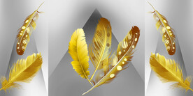 晶瓷画抽象图羽毛