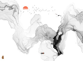 水墨画软膜天花