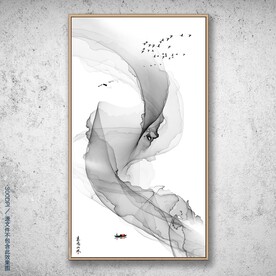 黑白抽象画
