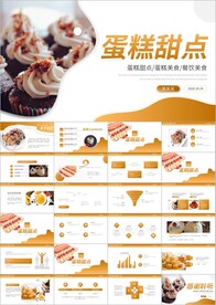 美食甜点下午茶烘培蛋糕ppt