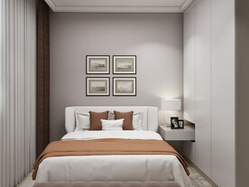 全屋定制效果图现代卧室衣柜图片