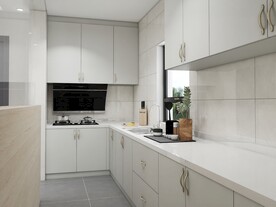 全屋定制现代厨房柜效果图图片