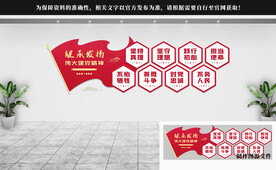 伟大建党精神党建文化墙