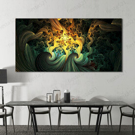 现代抽象立体绝色光彩花幻装饰画