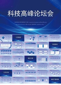 蓝色科技高峰论坛会总结PPT