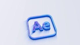 简单线条描边3D标志动画