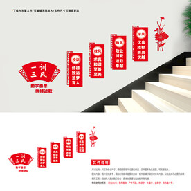 学校楼梯 文化墙
