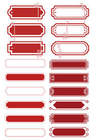 矢量中式花纹边框