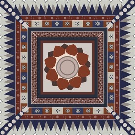 敦煌壁画313窟大莲花纹藻井