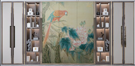 新中式3D背景墙