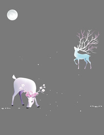 高清分层透明底推拉门打印图