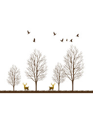 高清分层透明底推拉门打印图