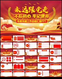 年度党建工作总结汇报PPT