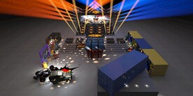 游戏竞赛美陈舞台