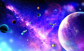 宇宙星空银河系背景