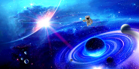 宇宙星空银河系背景